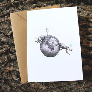 Dung Beetle Birthday Card