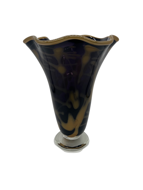 Violet Gold Floppy Vase