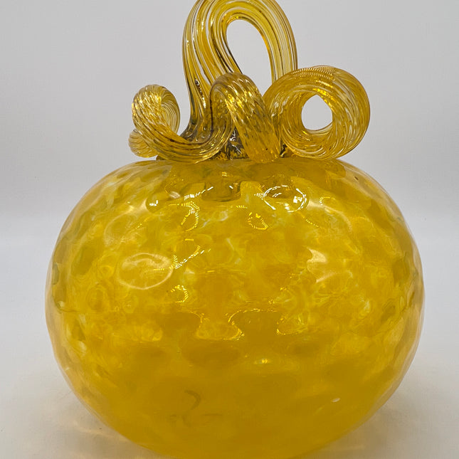 Yellow Glass Pumpkin