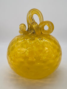 Yellow Glass Pumpkin