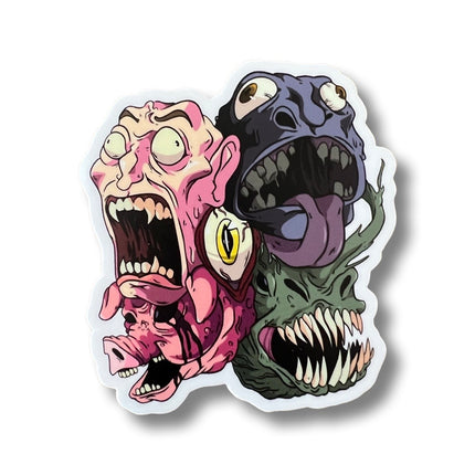 Many Faces Sticker